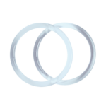 Átlátszó karika, táskafül párban