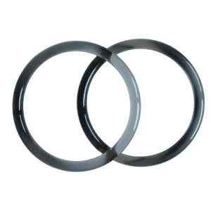 Szürke karika táskafül párban