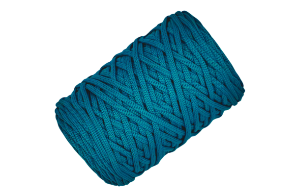 Élénk petrol 5 mm-es poliészter zsinórfonal V63