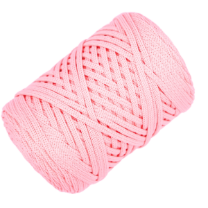Babarózsaszín 5 mm-es poliészter zsinórfonal V30