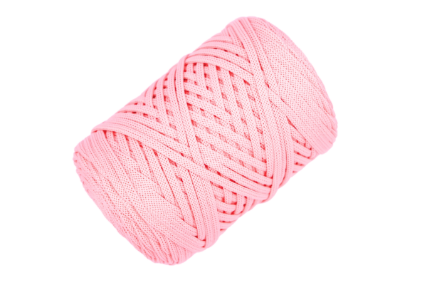 Babarózsaszín 5 mm-es poliészter zsinórfonal V30