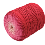 Málna sorbet 5 mm-es poliészter zsinórfonal ombre OM01
