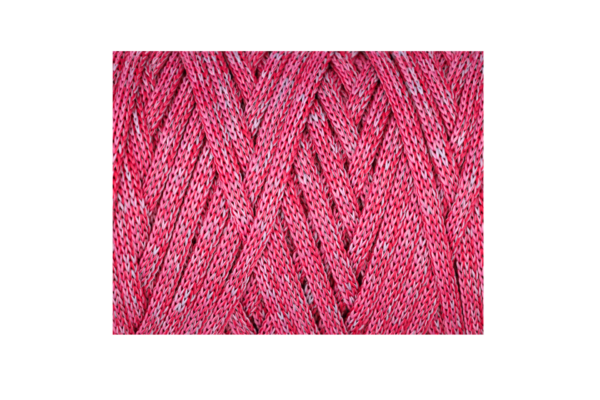 Rózsakvarc 5 mm-es poliészter zsinórfonal ME03