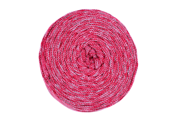 Rózsakvarc 5 mm-es poliészter zsinórfonal ME03