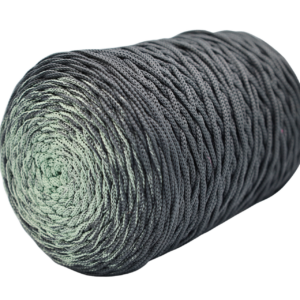 Ombre poliészter zsinórfonal menta-grafit