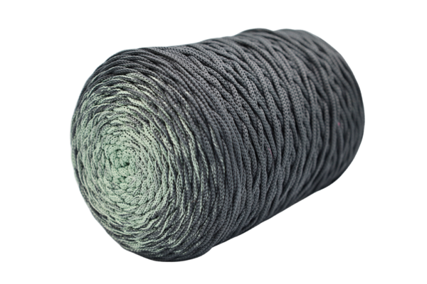 Ombre poliészter zsinórfonal menta-grafit