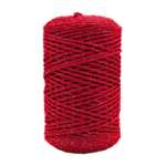 Csillogó tűzpiros 3mm-es poliészter zsinórfonal GZ113