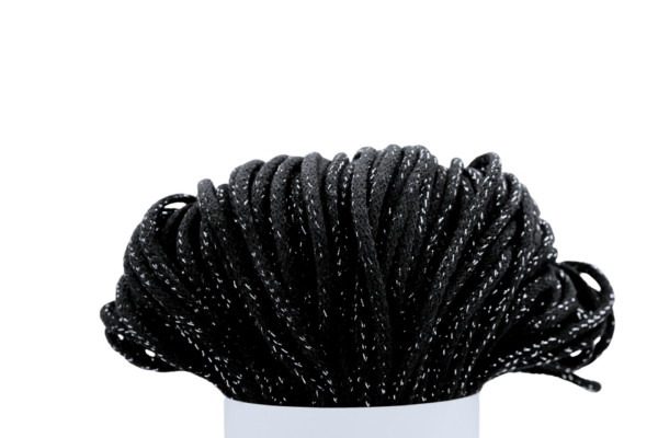 csillogó fekete 5mm-es zsinórfonal csillogó fekete 5mm-es zsinórfonal