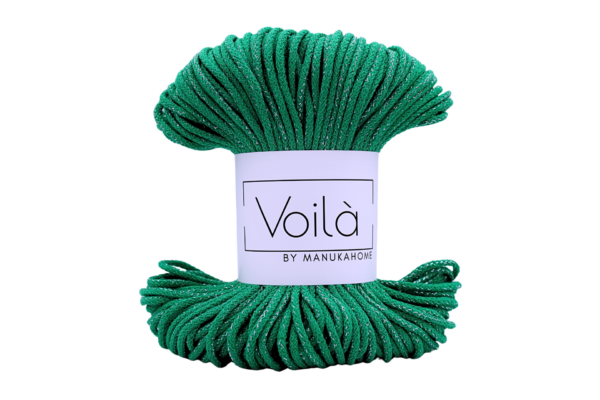 Csillogó zöld zsinórfonal Csillogó zöld zsinórfonal