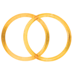 Sárga karika, táskafül párban