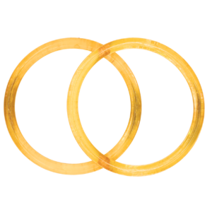 Sárga karika táskafül pár