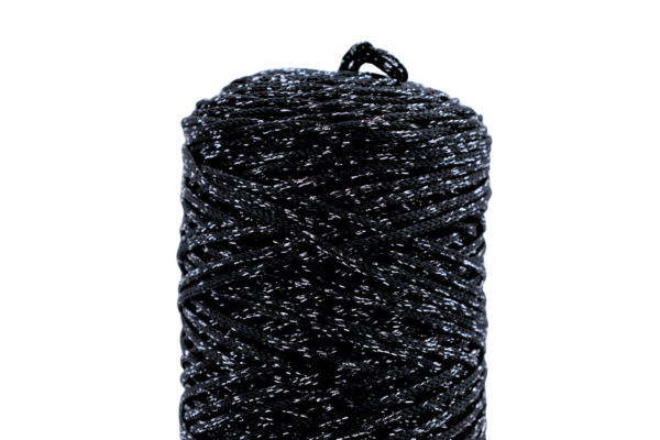 csillogó fekete poliészter zsinórfonal csillogó fekete poliészter zsinórfonal