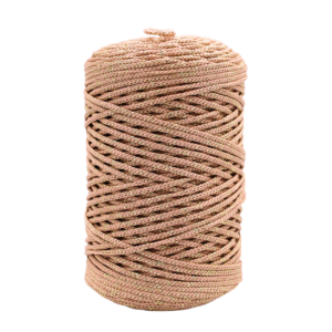 csillogó rózsaarany poliészter zsinórfonal