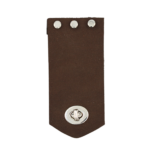 Nubuk sötétbarna táskafedél