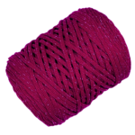 Csillogó bordó 5 mm-es poliészter zsinórfonal CS22