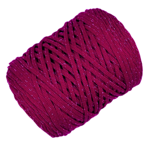 Csillogó bordó poliészter zsinórfonal