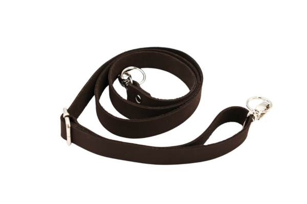 Nubuk sötétbarna táskapánt