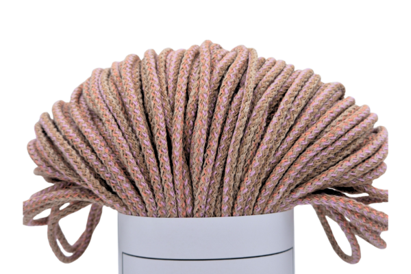 Bézs-korall mix 3 mm-es zsinórfonal M11 Bézs-korall mix 3 mm-es zsinórfonal M11