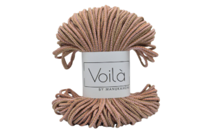 Bézs-korall mix 3 mm-es zsinórfonal M11