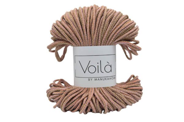 Bézs-korall mix 3 mm-es zsinórfonal M11 Bézs-korall mix 3 mm-es zsinórfonal M11