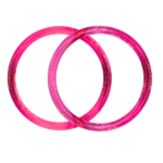 Pink karika táskafül párban