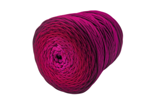 Burgundy dark 5 mm-es poliészter zsinórfonal ombre PIMOtki OM013