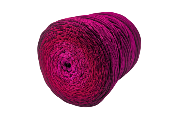 Burgundy dark 5 mm-es poliészter zsinórfonal ombre PIMOtki OM013